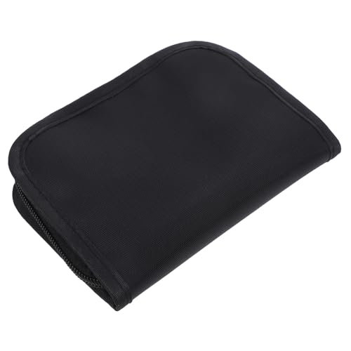 IWOWHERO Étui Lecteur Glycémie Portable Noir Compact pour Diabétiques de Rangement Résistant Aux Chocs Polyester pour Glucomètre et Moniteur Diabète Pochette de Voyage Pratique et