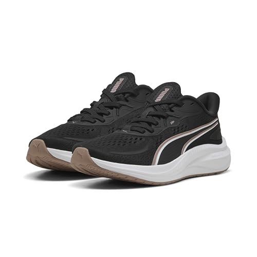 Puma Skyrocket Lite 2, Zapatillas para Correr de Carretera Unisex Adulto, Negro Oro Rosa Blanco, 38 EU