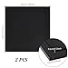 AHANDMAKER 2Pcs 2 Sizes HDPE Sheet, 3mm/6mm Thick High Density Polyethylene Sheets 300x300mm Square Solid Plastic Board for Industrial Projects Engineering Home Decoration DIY Crafts, Black
