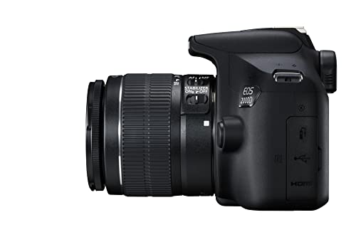 Canon Italia EOS 2000D + EF-S IS II Fotocamera Reflex, Nero, Lunghezza...