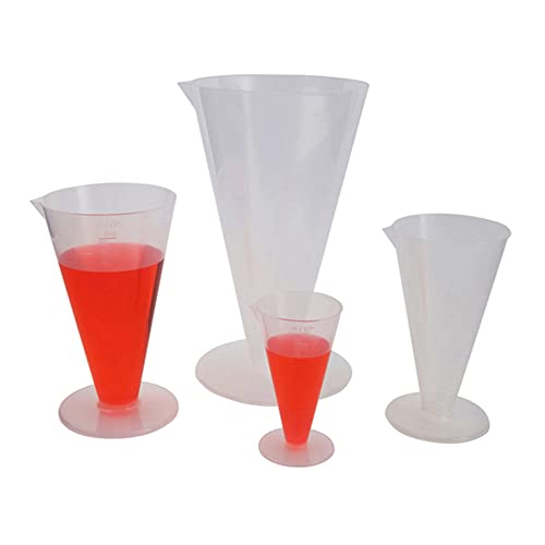 Image of Kartell 212215 Polypropylene Conical Graduated Cylinder, 250ml Capacity (Case of 6)