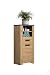 Produktbild trendteam smart living - Follow - Kommode - Artisan Eiche/Matera - Badezimmerschrank mit 2 offenen Fächern - (BxHxT) 53 x 118 x 35 cm - Tür links oder rechts montierbar - kratzfest