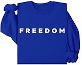 Photo Gallery freedom sweatshirt, freedom shirts for women man, klein blue., s Photo Gallery freedom sweatshirt, freedom shirts for women man, klein blue., s