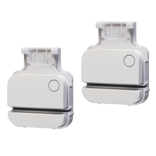 Garage Door Bracket Compatible with R-ing Alarm Contact Sensor (2nd Gen) Easy Installation Durable Design Pre-Installed Double-Sided mounting Tape (Screws Included) (2 Pack)