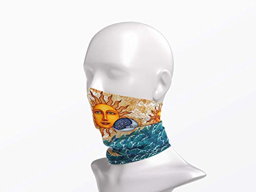 Ocean Sunrise Art Gaiter Face Scarf by Artist Dan Morris4