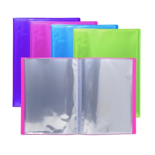 Lot de 12 Protège-documents IDERAMA PP, 60 vues, coloris assortis (4)