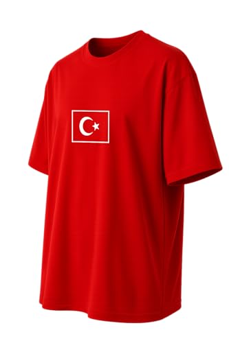 Türkei Trikot WM 2026 T-Shirt - für Herren & Damen - zur Fußball Weltmeisterschaft - Türkiye Fanartikel - Unisex Größe M