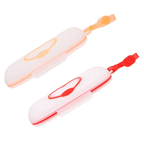 Toyvian 2 Cajas Caja de pañuelos húmedos Love derramar Estante pañal Rellenar Limpiar Verter Organizador de Estuche Bebe dispensador de Bebe Viaje plastico PP