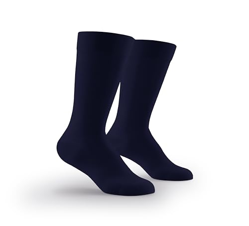 Men's Socks, Premium, Size 8-12, Micro Modal, Men's Dress Socks, Thin and Breathable (Cotton,Dark Blue)