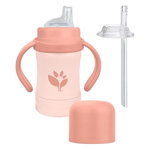 Green Sprouts® Sprout Ware® Sip & Straw 6oz., 6mo+, Plant-plastic, Platinum-cured Silicone, Dishwasher Safe, Grows with Baby, Tested for Hormones Cover