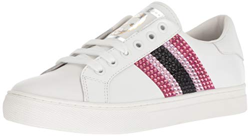 Marc Jacobs Women's Empire Strass Low TOP Sneaker, Pink/Multi, 37 M EU