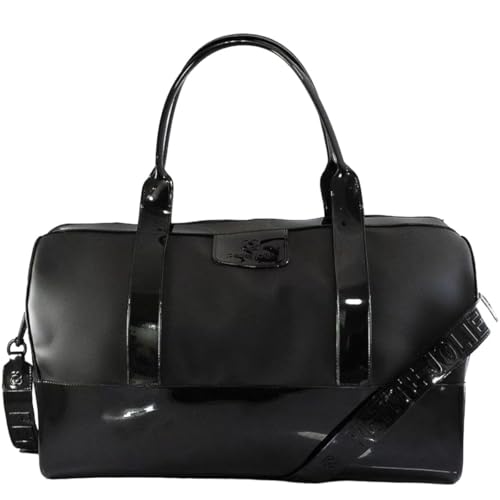 Bolsa Mala Grande Weekend Preta Pj10039 Petite Jolie Ombro Nova