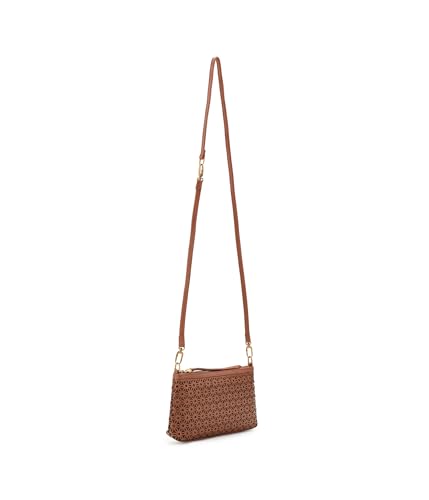 Image of HOBO Darcy Leather Convertible 3-in-1 Crossbody Bag with Removable & Adjustable Strap, Exterior Phone Slip Pocket