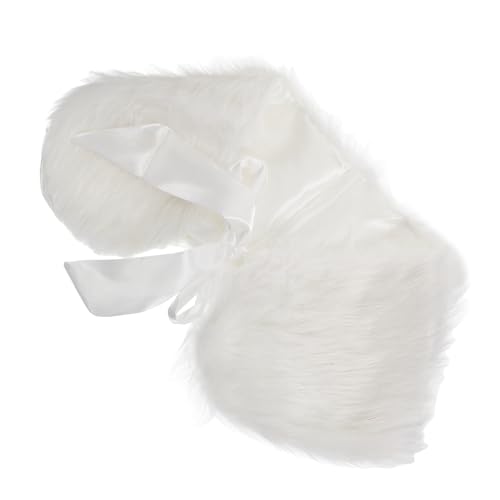 Girls Faux Fur Wrap Shawl Winter Warm Decorative Shawl for Little Girls