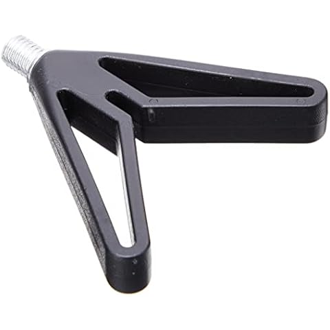 Dinsmores Brass Thread V Shape Rod Rest Head - Black, 9 cm Cover