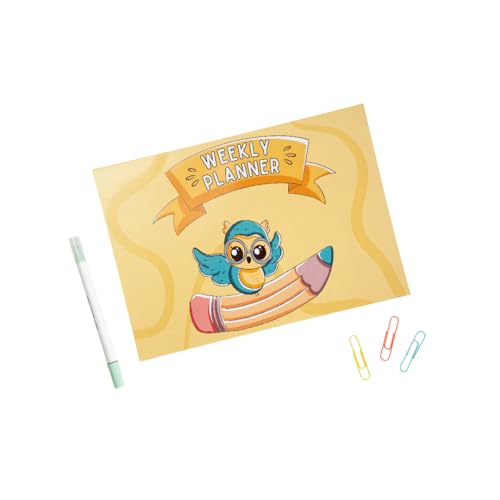Image of A4 Weekly Planner for Kids & Students, 40 Tear-Off Pages