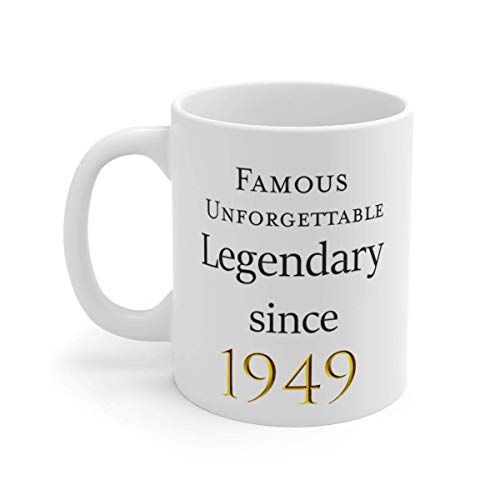 Taza Legendaria desde 1949, Taza de 70 cumpleaños, Cumpliendo 70 años, Taza desde 1949, Regalo de 70 abuelo, Taza de 70 abuela