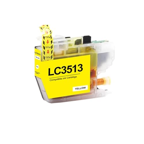 Cartouche LC3513 jaune compatible avec puce pour imprimante Brother MFC-J491DW
