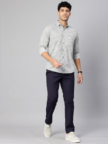Image of Majestic Man Stylish Geomatric Print Casual Shirt - Pure Cotton| Full Sleeve | Trendy & Comfortable