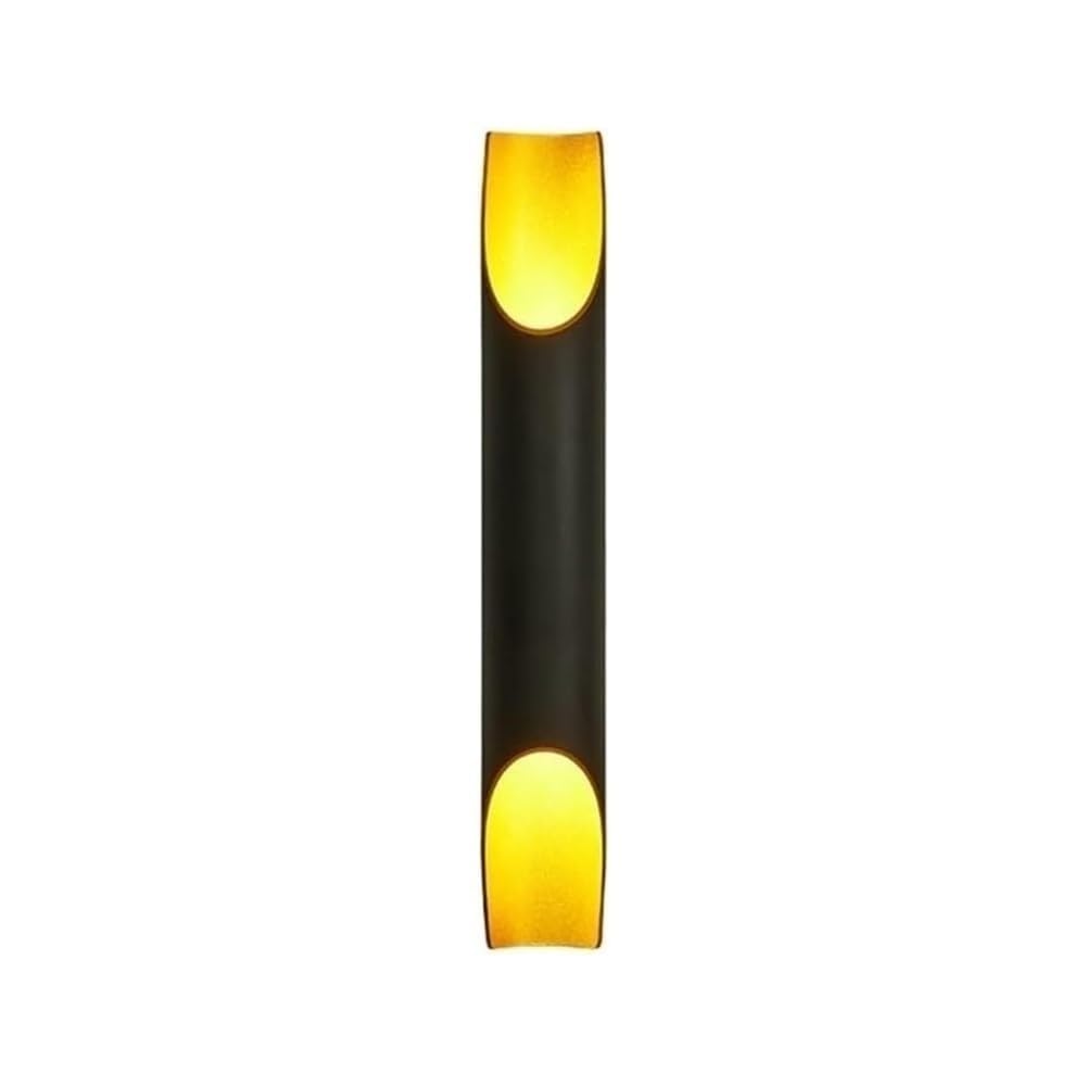 LUOYAOB Modern Black Gold Wall Sconce Up Down Lighting Fixture Linear Hallway Light Hardwired Wall Lamp for Living Room Bedroom Dining Room Corridor Entryway Home Decor Indoor Home(Small)