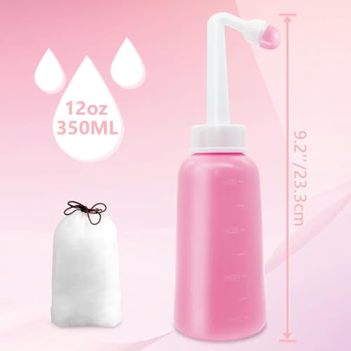 Image of Showvigor 2 Pack Premium Peri Bottle for Postpartum Care | Upside Down Peri Bottle, Portable Bidet for Perineal Recovery and Cleansing After Birth 12OZ /700ml