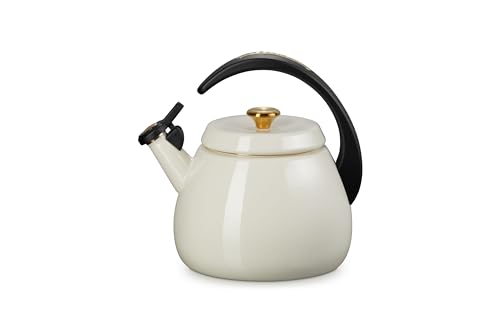 ル・クルーゼ(Le Creuset) やかん クロシェ・ケトル 2.1L クリーム ゴールドツマミ ガス IH対応 【日本正規販売品】