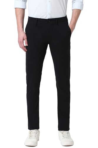 Image of Peter England Men's Skinny Fit Mid Rise Premium Casual Trouser Chinos