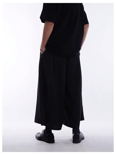 Men's Drawstring Waist Wide Leg Casual Harem Pants Baggy Japanese Yoga Harem Pants Hip hop Joggers2