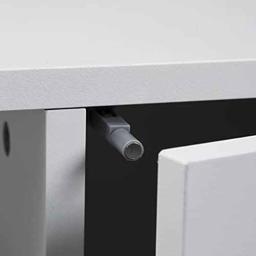 Yusong Retro Tv Stand For 55 Inch Tv, Entertainment Centers For Living Room Bedroom, Wood Tv Bench Table Tv Console Tv Cabinet With 2 Storage Cabinets And Open Shelves, Whie #TOP6