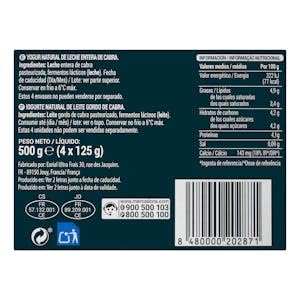 Yogur natural de cabra Hacendado 8 ud. x 125 g Pack 8