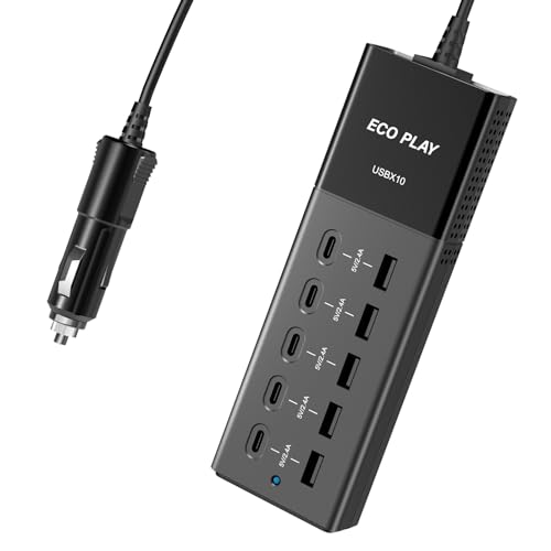 EcoPlay EP001 J[`[W[ ԍڏ[d USB[d USBo (5V/2.4A) 2|[g [d ő120W }[d 50cmP[u Eco Play EP2400/EP3300 p݌v |[^udΉ X}[gIC 