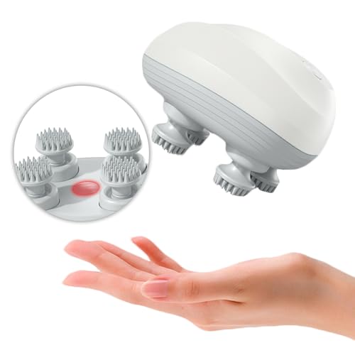 電動頭皮ブラシ 乾湿両用 3D振動 頭皮ブラシ 回転方向/スピード調整可能...