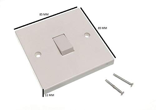 Interrupteur de lumière à bascule simple blanc lot de 20 interrupteurs