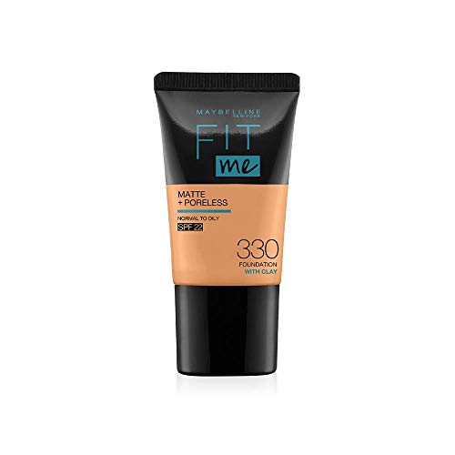 Image of Maybelline New York Instant Age Rewind Concealer, Caramel, 6Ml And New York Fit Me Matte+Poreless Liquid Foundation Medium Coverage For Oily Skin Tube, 330 Toffee, 18Ml, Pack Of 1