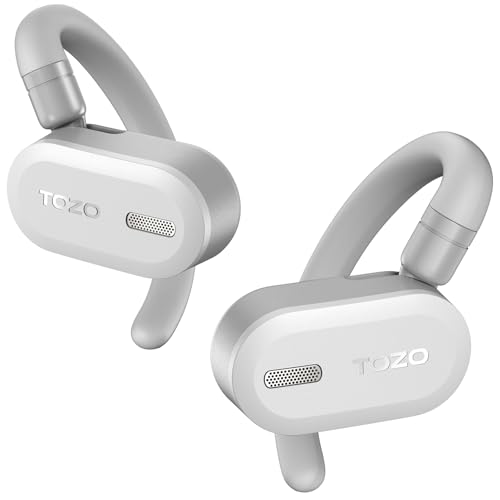 TOZO O2 Echte draadloze open oortelefoon met Multi-Angle aanpassing, Bluetooth 5.3 oordopjes met...