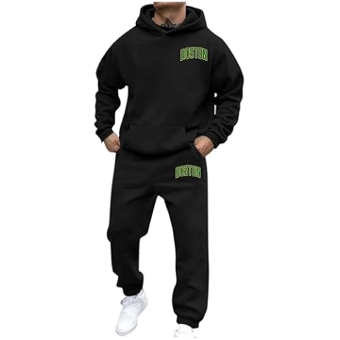 Men's Casual Tracksuit with Hoodie and Joggers Cover