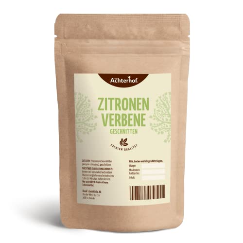 Zitronenverbeneblätter 250g | Zitronig-frisches Aroma | ideal für erfrischende Sommerlimonaden und Zitronentee | vom Achterhof