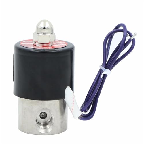 Électrovanne inox 1/4" NPT robuste pour circuits d'eau et de carburant