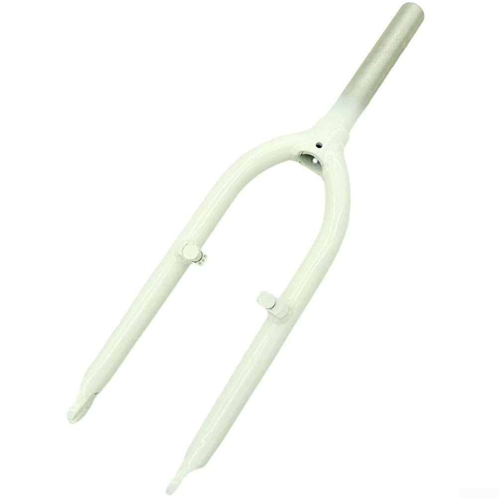 Horquilla delantera de bicicleta plegable de aleación de aluminio de 20 pulgadas con freno en V, tubo superior de 28.6 mm x 170 mm, horquilla de suspensión ligera para ruedas de 20 pulgadas (negro)