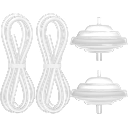 Image of [4-Count] Papablic Backflow Protector and Tubing Compatible with Spectra S1 & S2 & 9 Plus Breast Pumps, Not Original Spectra Pump Parts, BPA/DEHP Free
