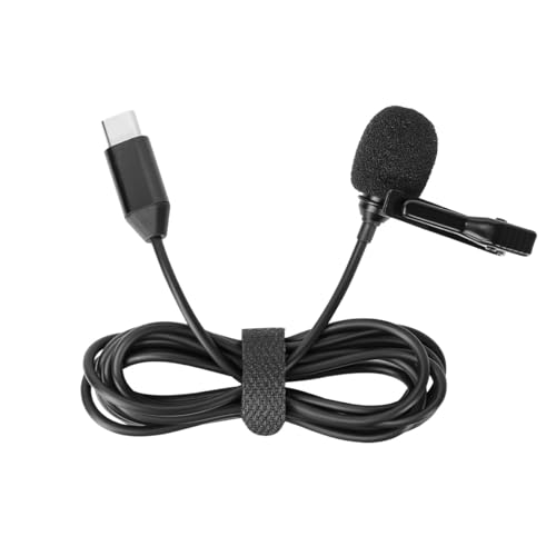 Ieron X4 Microfono Lavalier Microfono di Registrazione Accessorio per interfaccia di Tipo C Accessorio per Fotocamera Sportiva