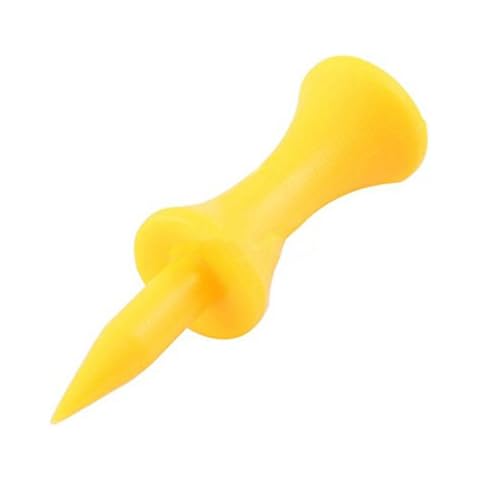 Golf Tees Etc 1 3/4" Yellow Plastic Step Down Golf Tees (100 Count) Cover
