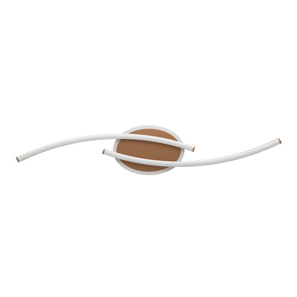 Eglo LED Ceiling Light Fitting Lungolago, Office and Kitchen Lighting, Kitchen lamp Made of Metal and Plastic in Bronze White - Image 2