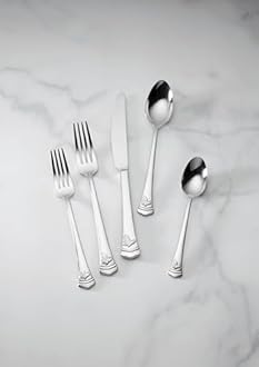 Lenox 896755 Butterfly Meadow II Mirror 65-Piece Flatware Set