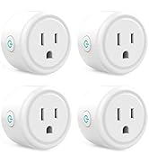 Amazon.com: Mini Smart Plug, WiFi Outlet Socket Compatible with Alexa ...
