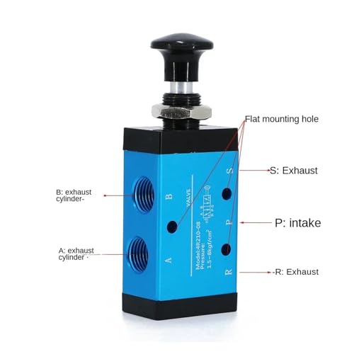 Valve push-pull 4H210-08 de régulation robuste en alliage durable