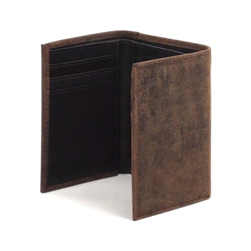 ARIAT Men's Genuine Crazy Horse Leather Trifold Wallet4