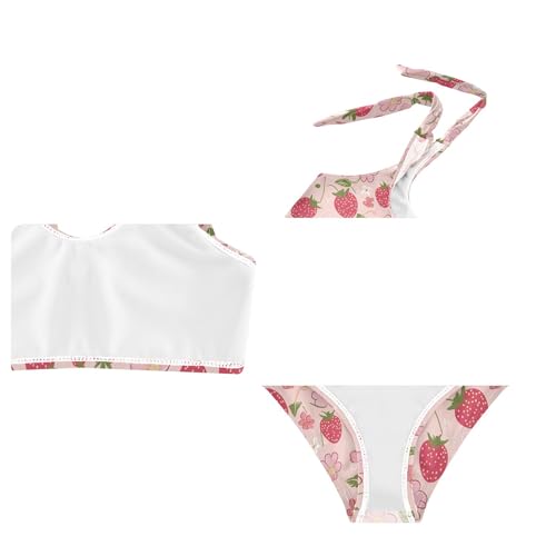 Image of Girls Tankini Swimsuit Bathing Suit Two Piece Bikini Summer Beach Swimwear with Adjustable Strap 3-12 Years