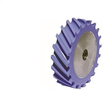 Dynabrade 11635: Contact Wheel, 4" Dia. X 1" W X 5/8" I.D., Scoop Face, 80 Duro Urethane