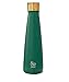 S’ip by S’well Vacuum Insulated Stainless Steel Water Bottle, Double Wall, Cold or Hot, 15 oz, (Evergreen)